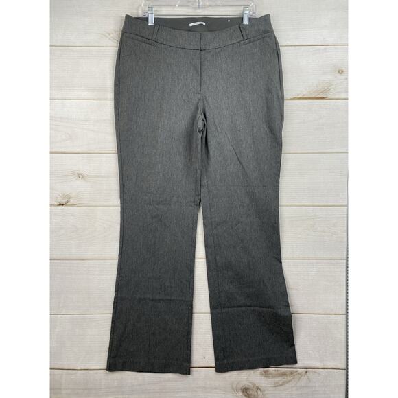 Lane Bryant The Curvy Allie Pants 16R Gray Sexy Stretch Trouser Straight Leg - Picture 1 of 11